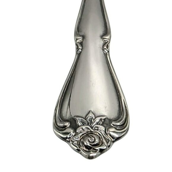 4 Oneida Teaspoons True Arbor Rose Flatware Spoon Replacement Stainless VTG NOS - Picture 3 of 4